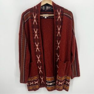 Rust Patterned Women's Sweater